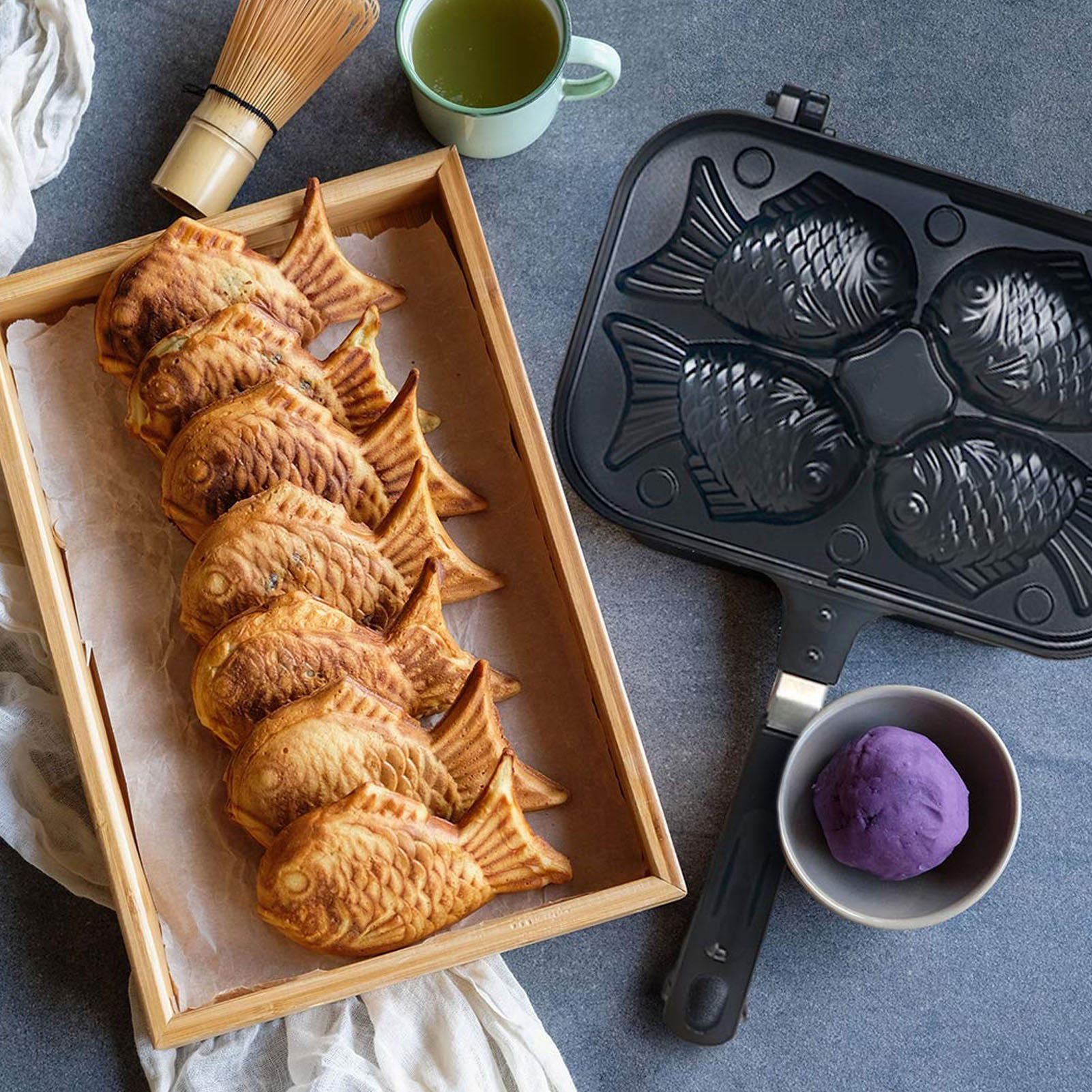 Tteokbokki Rice Cake - Taiyaki Cooking Bakeware Taiyaki Fish Shape