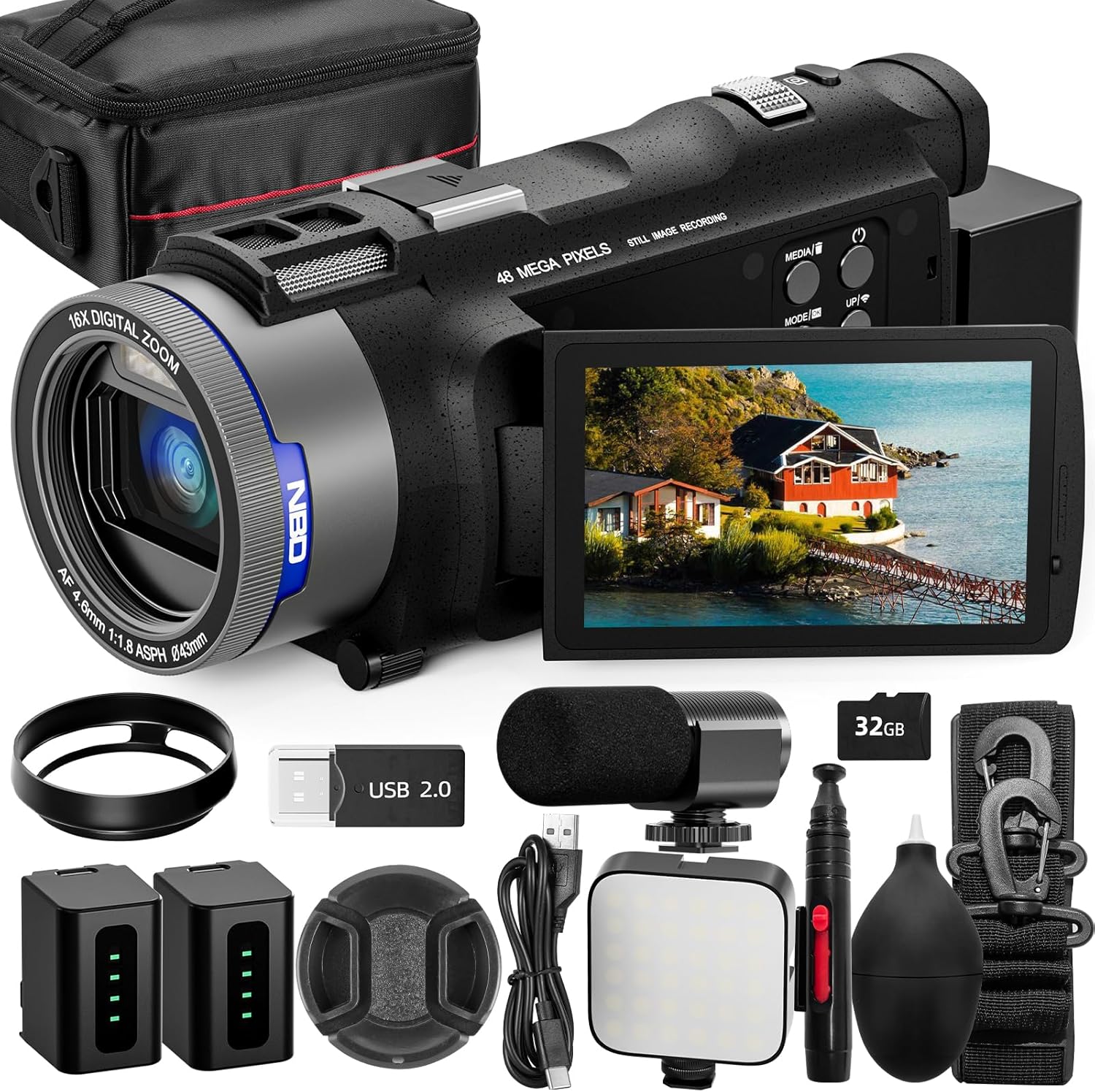 Korean Lifestyle Vlog - NBD 4K Camcorder Video Camera with