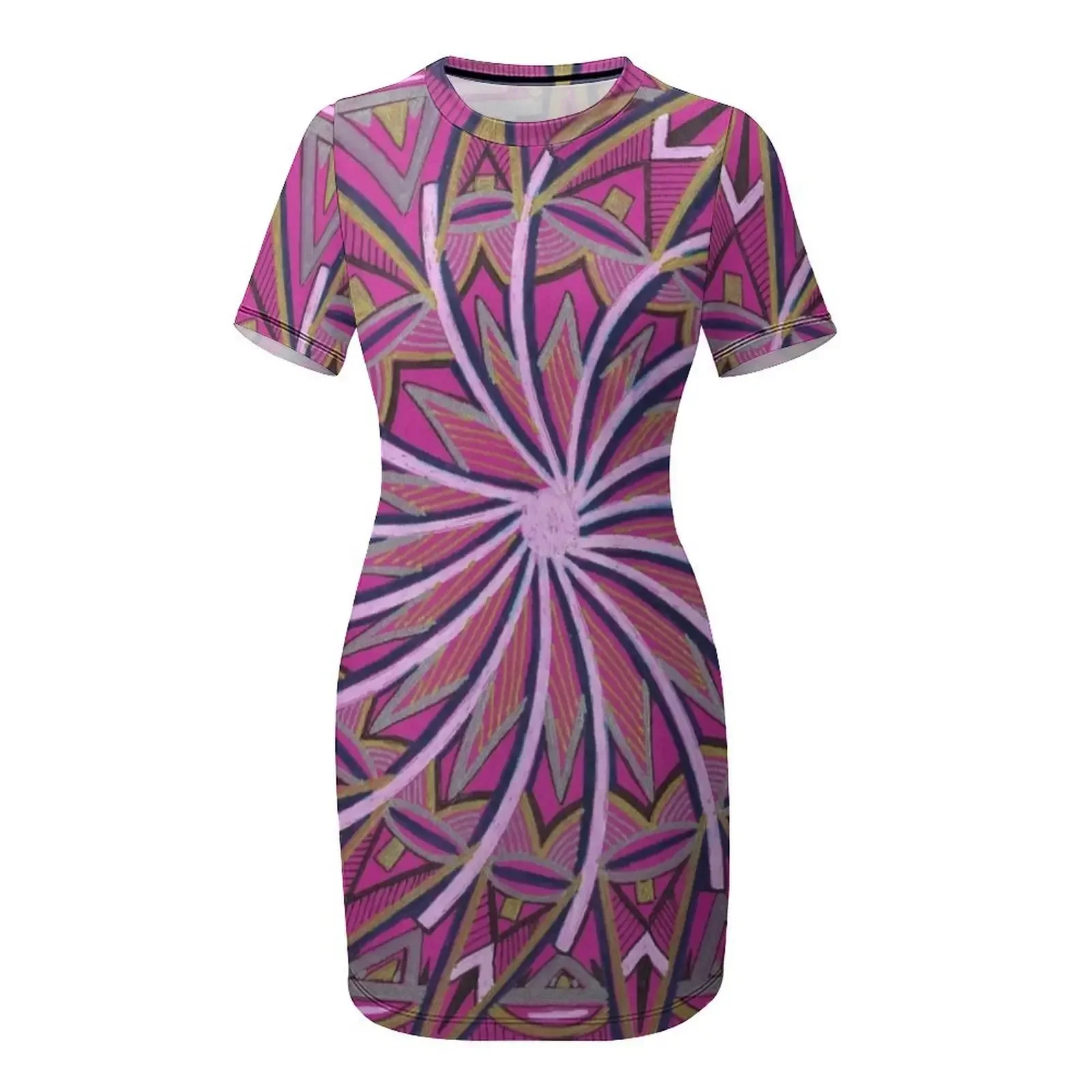 WHEEL OF LIFE Short-Sleeved Dr – обзор и цена Korean Women Lifestyle