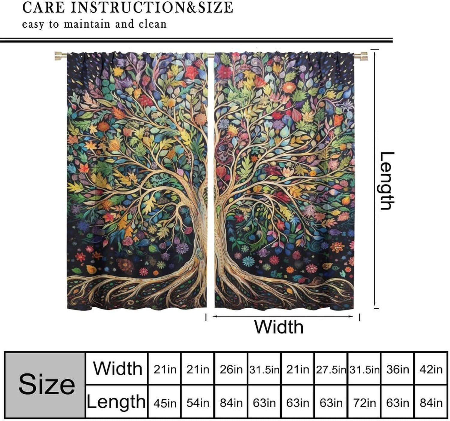 Tree of Life Curtains, Fantasy – обзор и цена Korean Arts And Lifestyle