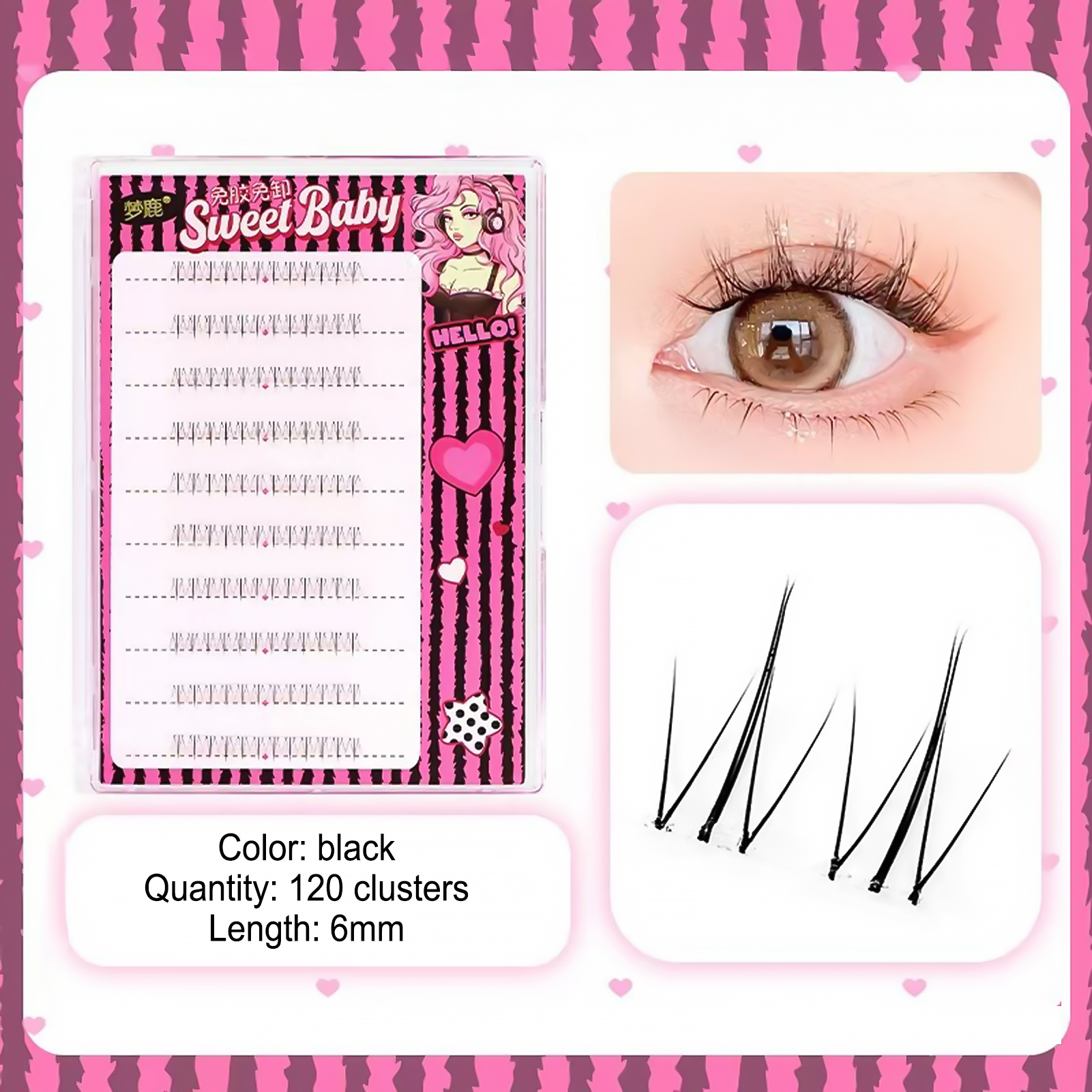 Women DIY Curling Eyelash Clus – обзор и цена Korean Daily Lifestyle