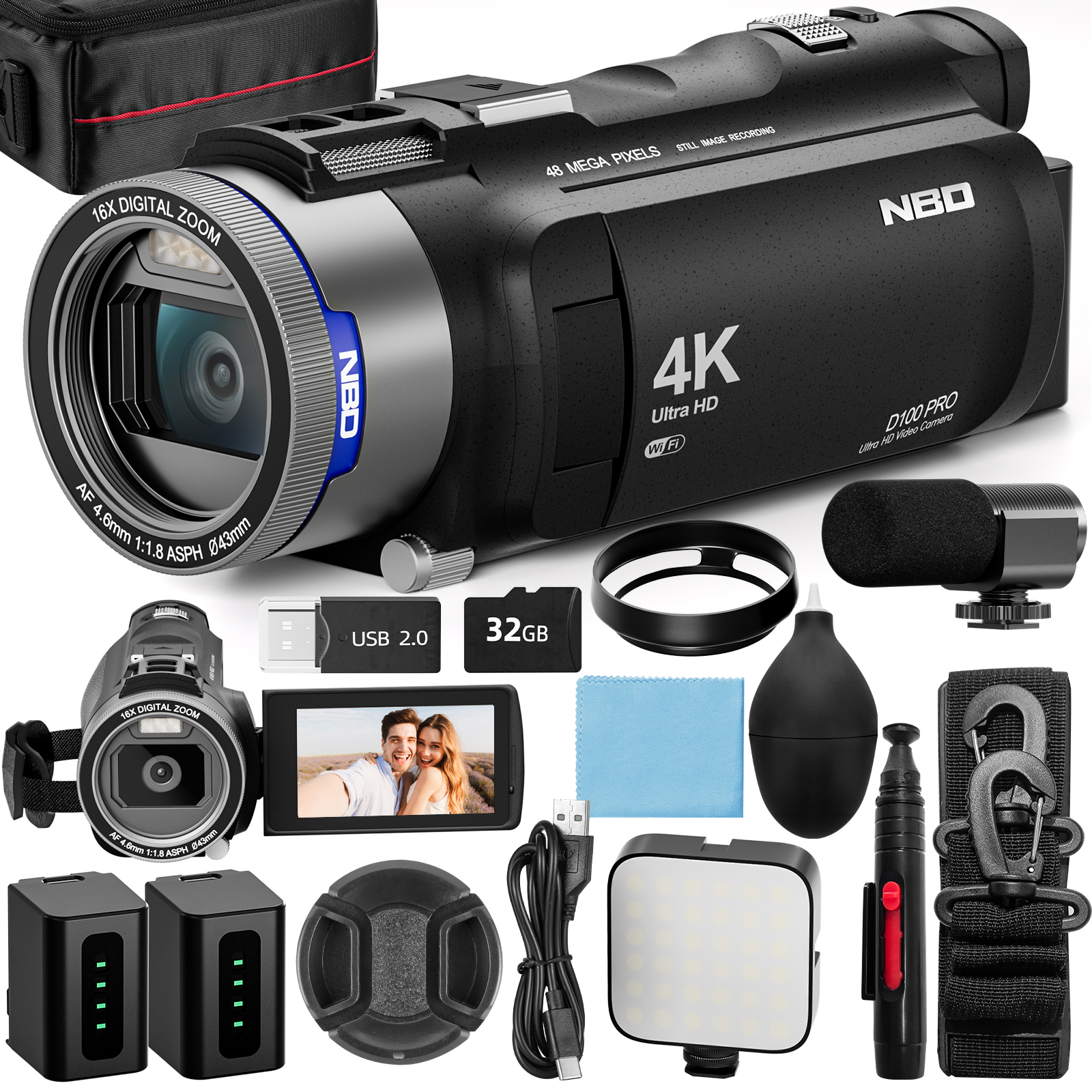 NBD 4K HD&48MP Camcorder Video – обзор и цена Lifestyle Of Korean
