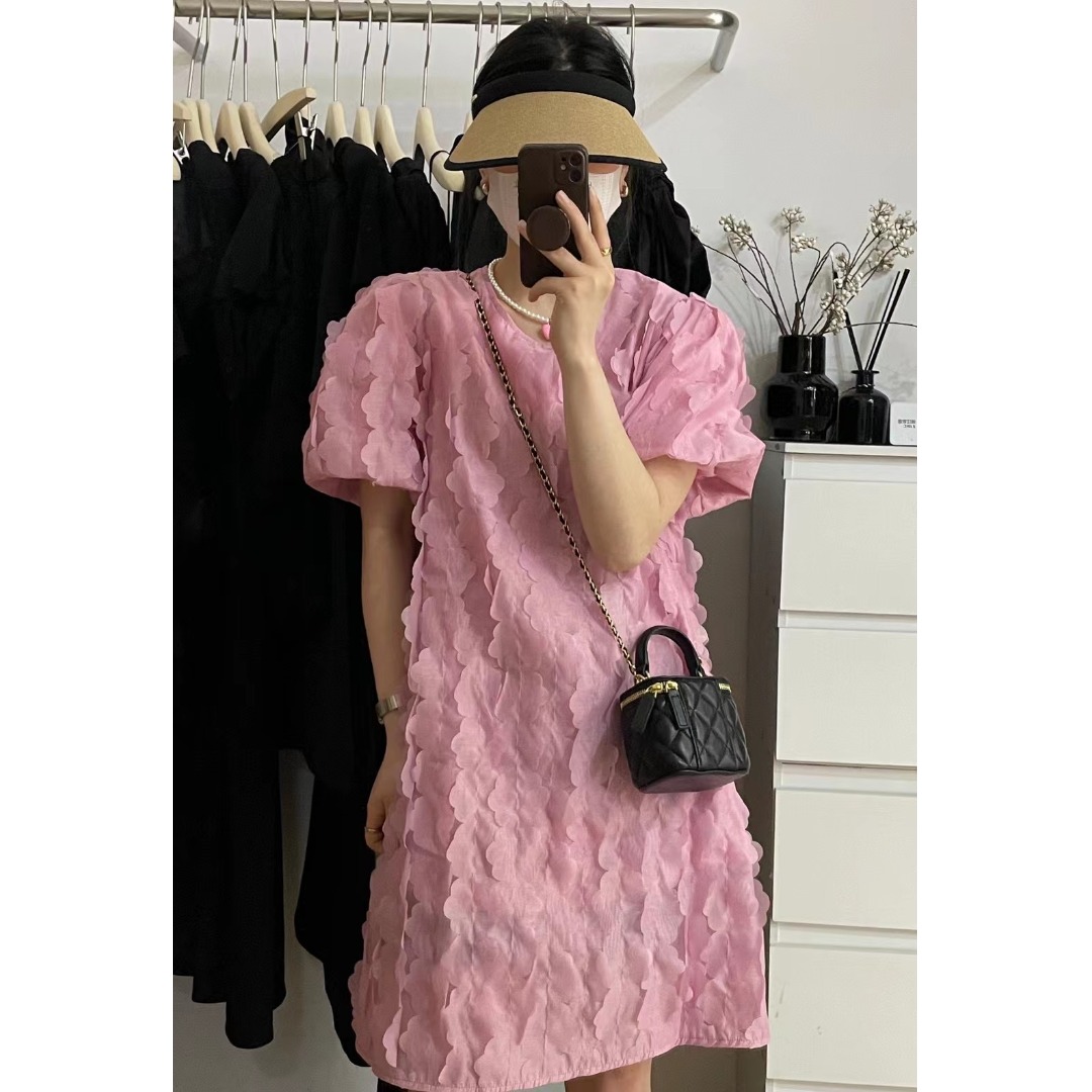 Floral Bubble Sleeve Dress Kor – обзор и цена Lifestyle Of Korean