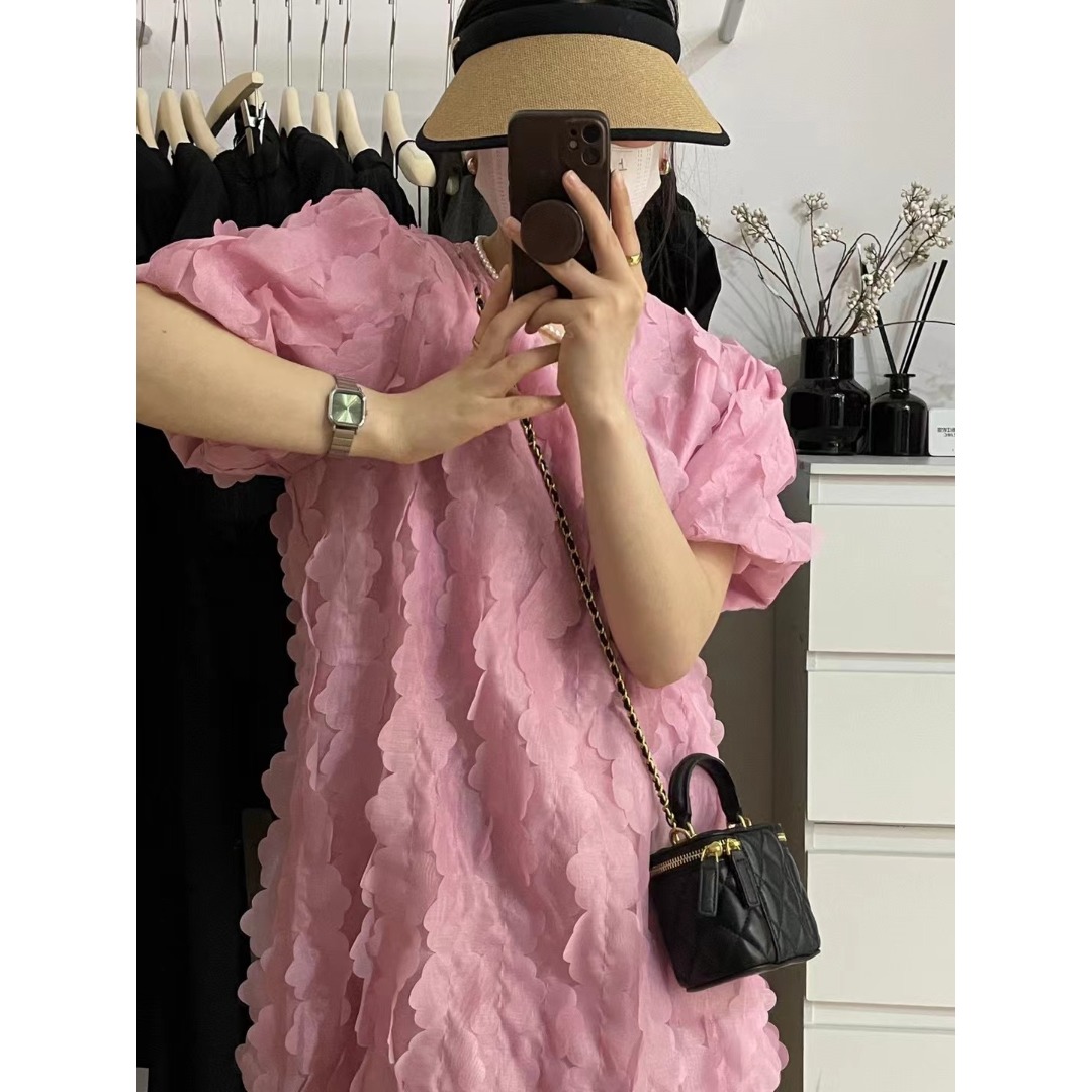 Floral Bubble Sleeve Dress Kor – обзор и цена Lifestyle Of Korean